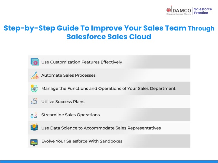 step by step guide to improve your sales team through salesforce sales cloud
