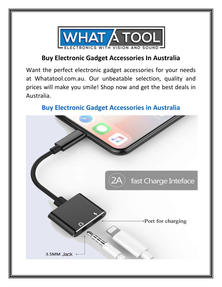 buy electronic gadget accessories in australia