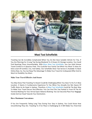 maxi taxi schofields