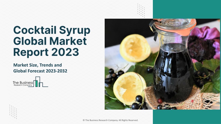 cocktail syrup global market report 2023