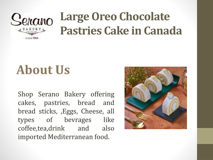 large oreo chocolate pastries cake in canada