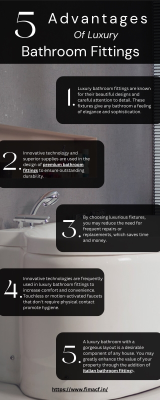 Advantages of Luxury Bathroom Fittings