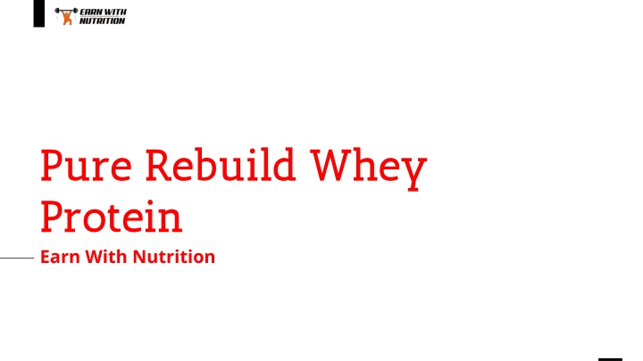 pure rebuild whey protein