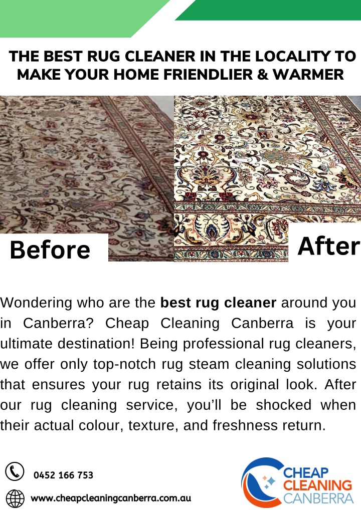 the best rug cleaner in the locality to make your