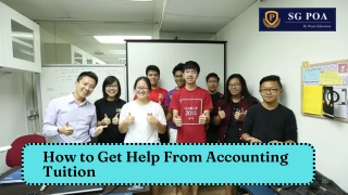 How to Get Help From Accounting Tuition