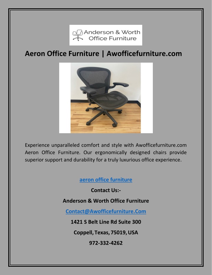 aeron office furniture awofficefurniture com