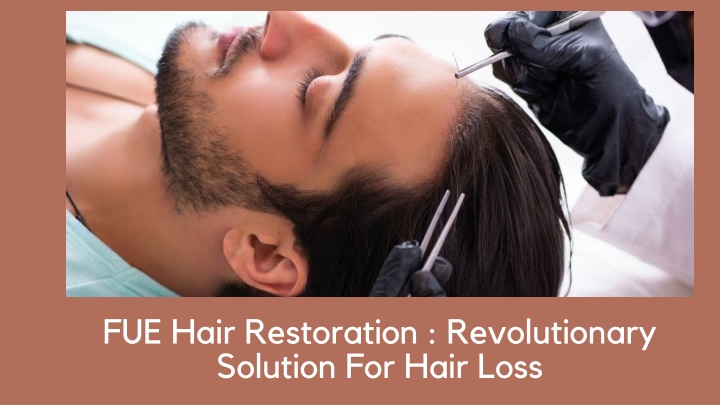fue hair restoration revolutionary solution