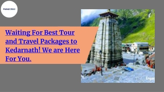 Best Tour and Travel Packages for Kedarnath
