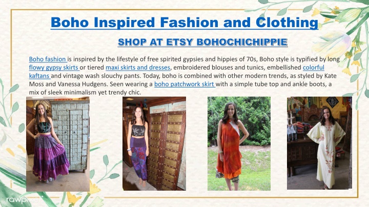 boho inspired fashion and clothing