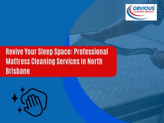 Revive Your Sleep Space Professional Mattress Cleaning Services in North Brisbane