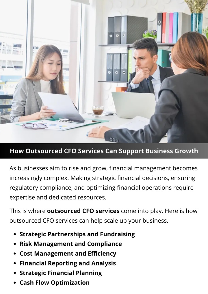 how outsourced cfo services can support business