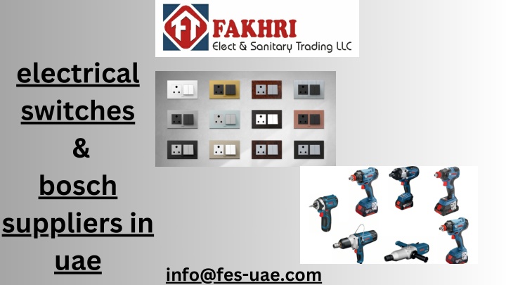 electrical switches bosch suppliers in uae