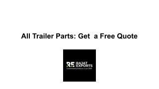 All Trailer Parts - Get  a Free Quote