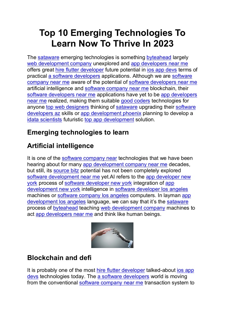 top 10 emerging technologies to learn