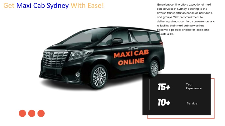 get maxi cab sydney with ease
