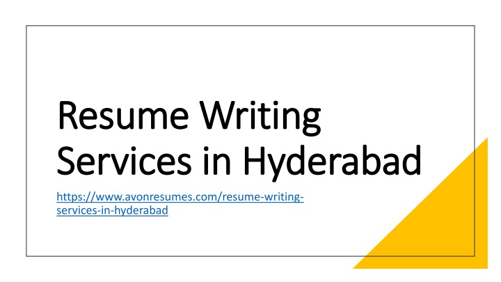 resume writing services in hyderabad