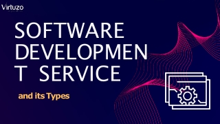 Software Development Services and its types.