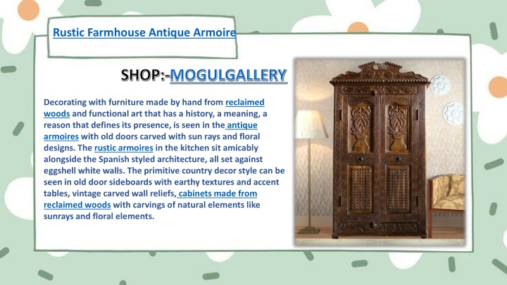 rustic farmhouse antique armoire