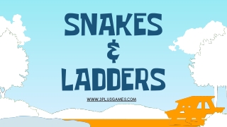 SNAKES AND LADDERS  ON 3PLUS GAMES