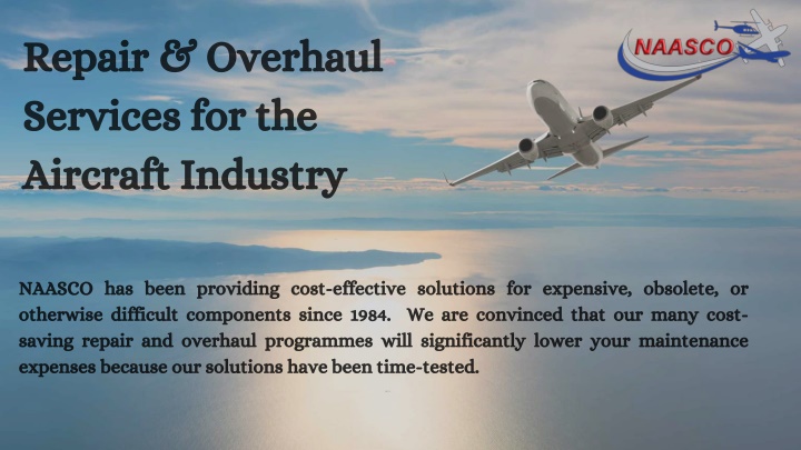 repair overhaul services for the aircraft industry