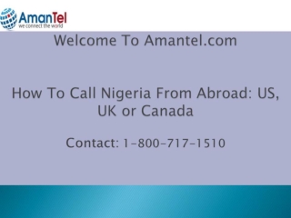 Call Nigeria, cheap international calls to Nigeria