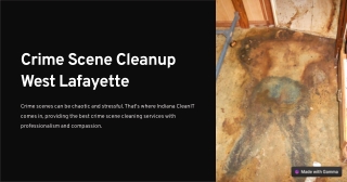 Reliable Crime Scene Cleanup in West Lafayette | Indiana CleanIT