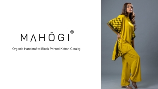 Stylish Sustainable Kaftans Dress Collection by Mahogi