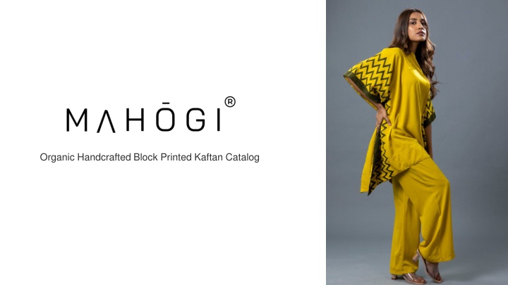 organic handcrafted block printed kaftan catalog