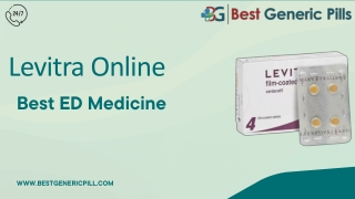 Levitra Online  Get Fast and Effective ED Treatment  Shop Online Today