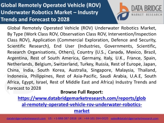 global remotely operated vehicle rov underwater
