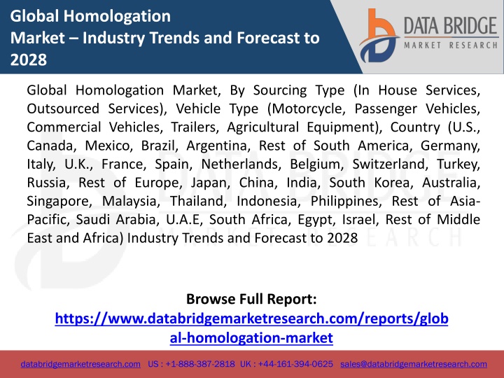 global homologation market industry trends