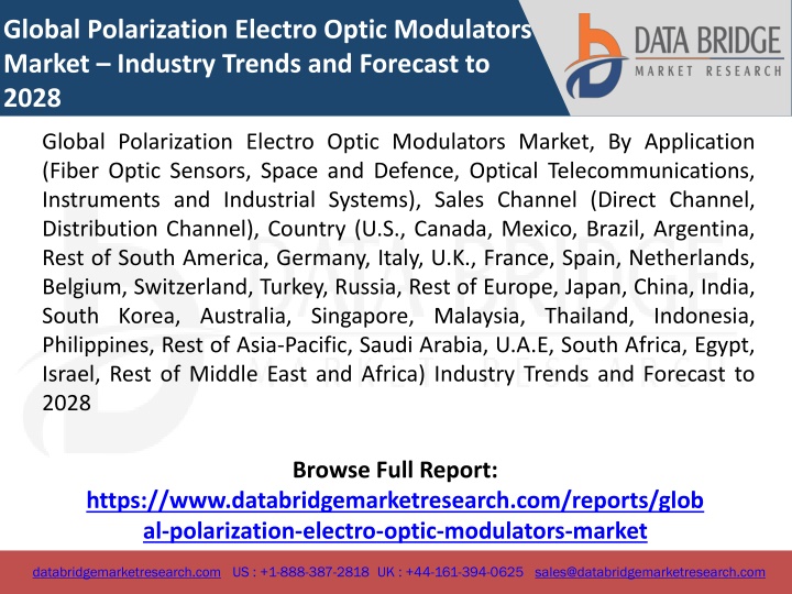 global polarization electro optic modulators