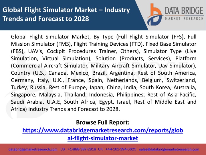 global flight simulator market industry trends