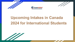 Upcoming Intakes in Canada 2024 for International Students