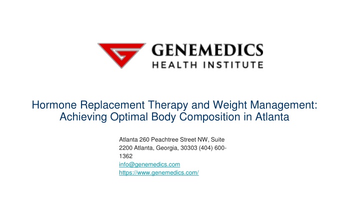hormone replacement therapy and weight management achieving optimal body composition in atlanta
