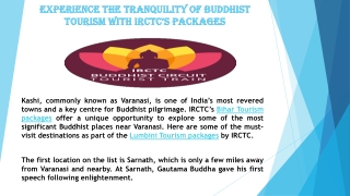 Experience the Tranquility of Buddhist Tourism with IRCTC’s Packages