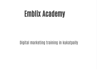 Digital Marketing training in kukatpally