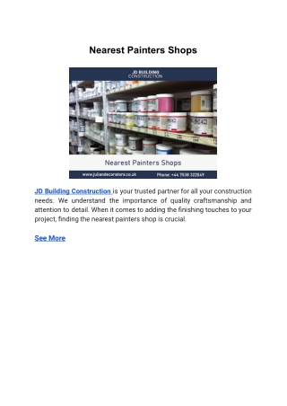 nearest painters shops