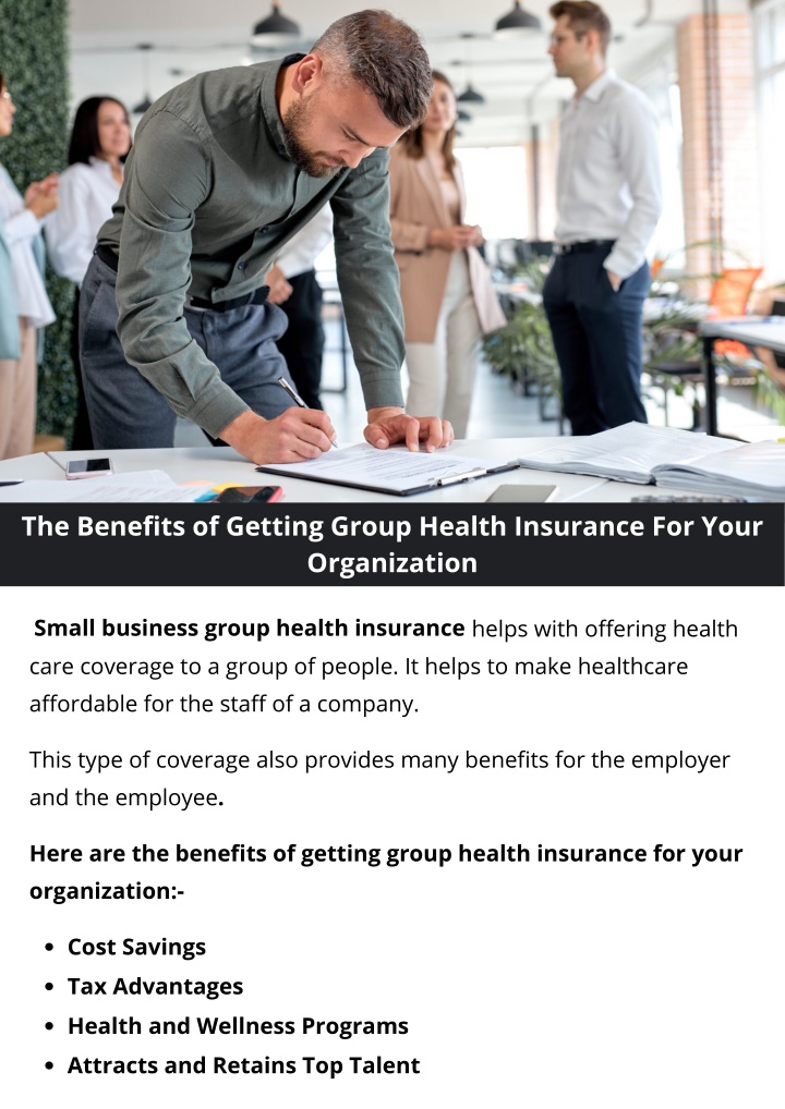the benefits of getting group health insurance