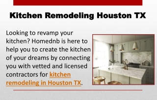 Kitchen Remodeling Houston TX