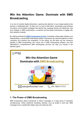 win the attention game dominate with