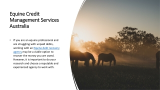Equine Legal Agencies Australia