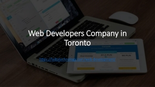 Web Developers Company in Toronto