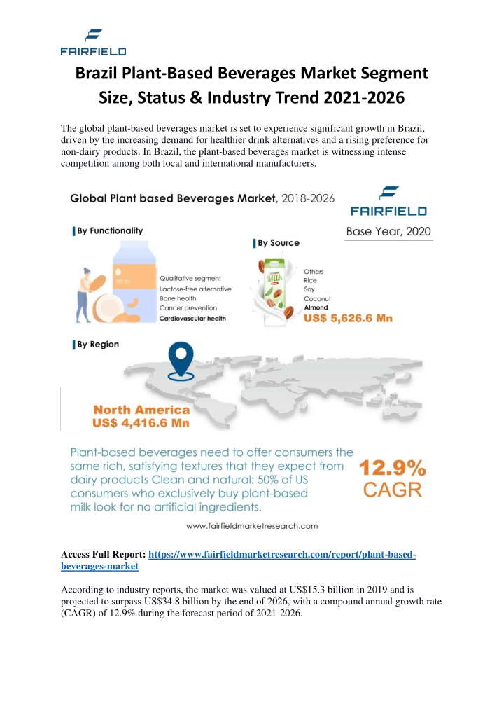 brazil plant based beverages market segment size