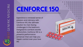 Cenforce 150  Unlock Your Sexual Potential  Order Online Now