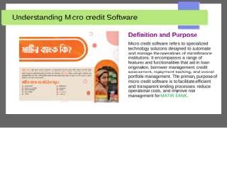 MICRO CREDIT SOFTWARE LibreOffice Presentation