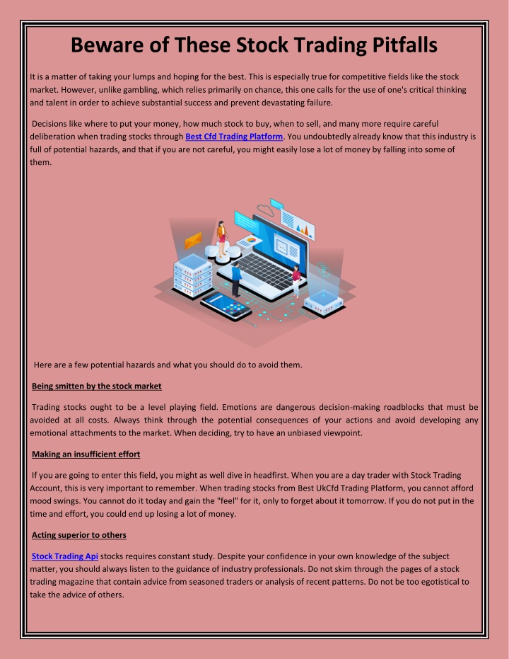 beware of these stock trading pitfalls