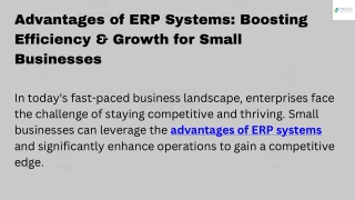 advantages of erp systems boosting efficiency
