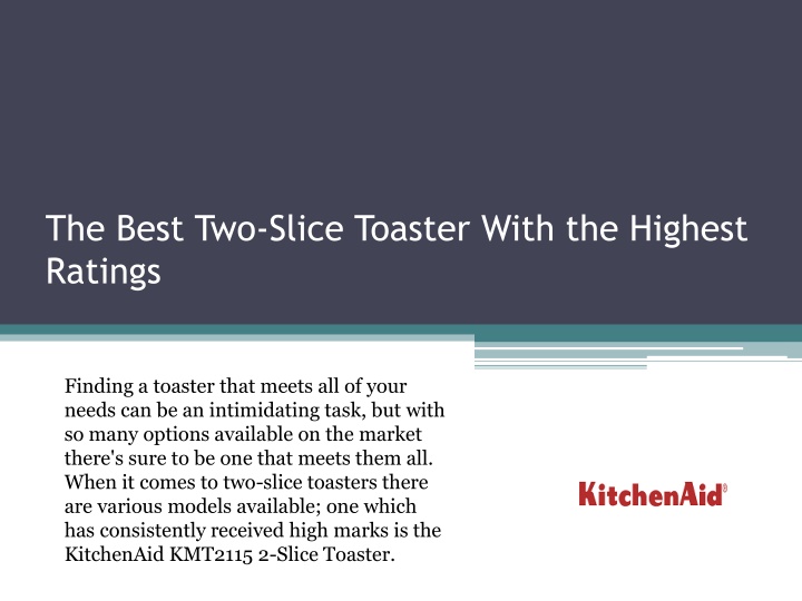 the best two slice toaster with the highest ratings