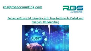 Enhance Financial Integrity with Top Auditors in Dubai and Sharjah RBSAuditing